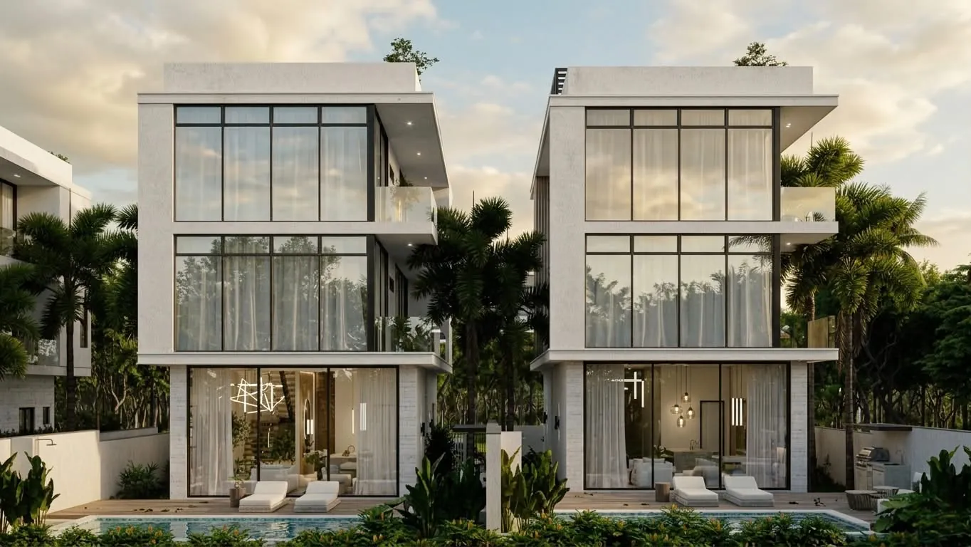 Prime Villa three-storey facade